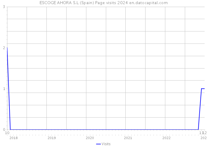 ESCOGE AHORA S.L (Spain) Page visits 2024 