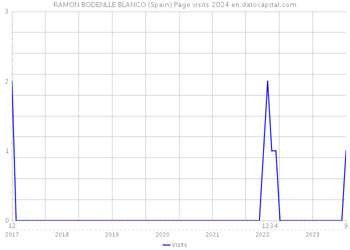 RAMON BODENLLE BLANCO (Spain) Page visits 2024 