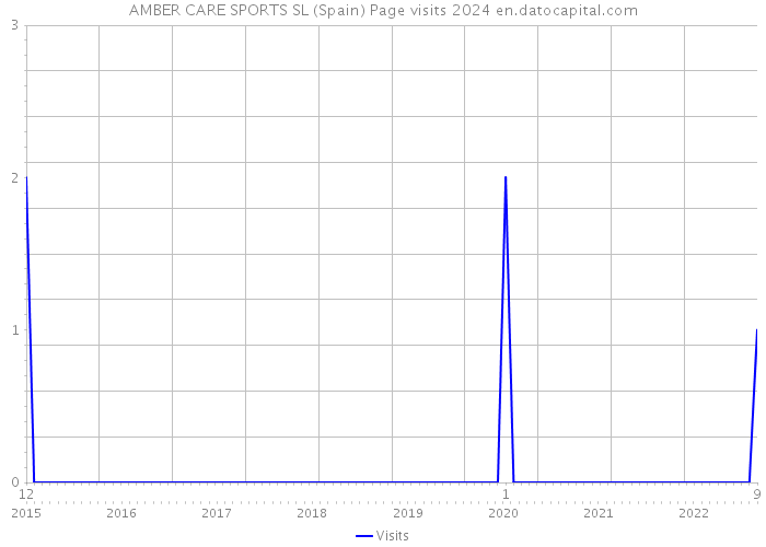 AMBER CARE SPORTS SL (Spain) Page visits 2024 