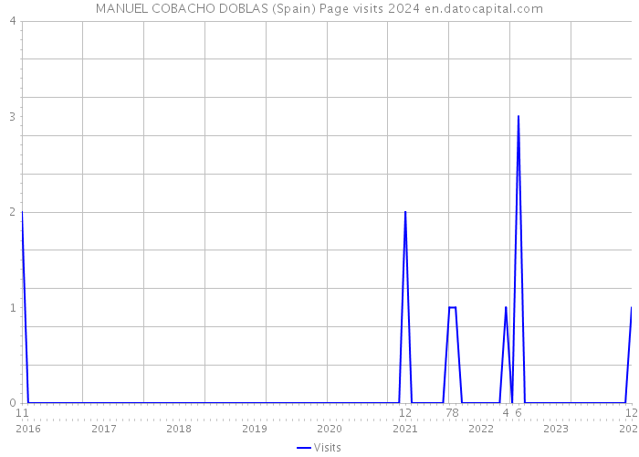 MANUEL COBACHO DOBLAS (Spain) Page visits 2024 