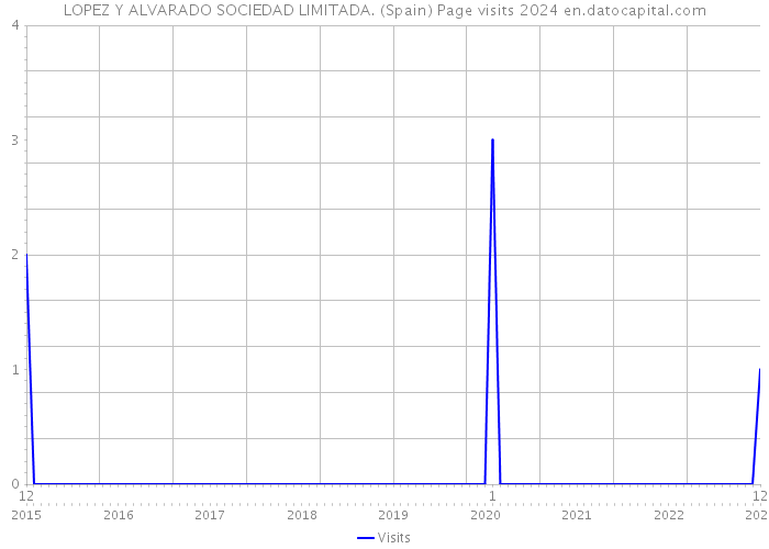 LOPEZ Y ALVARADO SOCIEDAD LIMITADA. (Spain) Page visits 2024 
