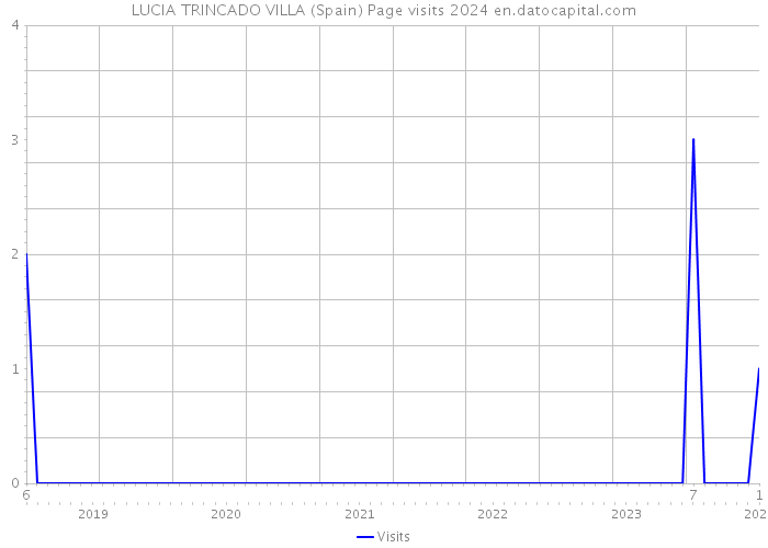 LUCIA TRINCADO VILLA (Spain) Page visits 2024 