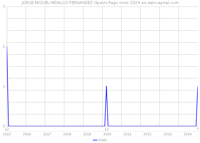 JORGE MIGUEL HIDALGO FERNANDEZ (Spain) Page visits 2024 