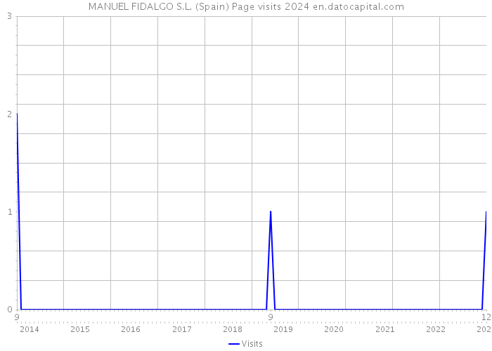 MANUEL FIDALGO S.L. (Spain) Page visits 2024 