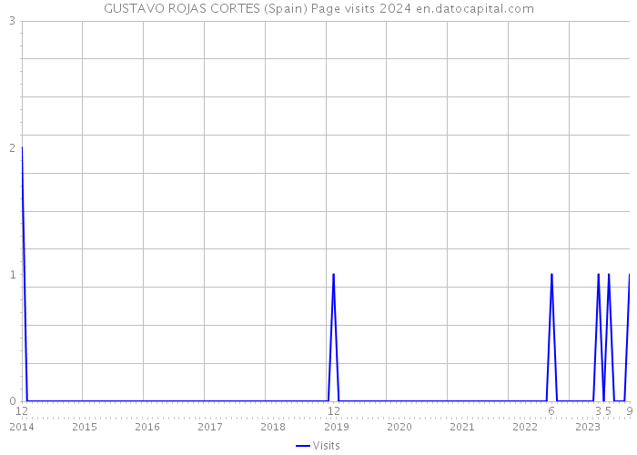 GUSTAVO ROJAS CORTES (Spain) Page visits 2024 
