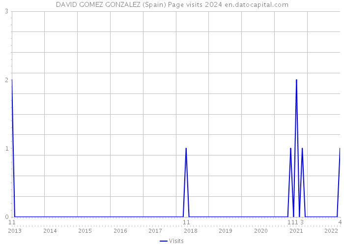 DAVID GOMEZ GONZALEZ (Spain) Page visits 2024 