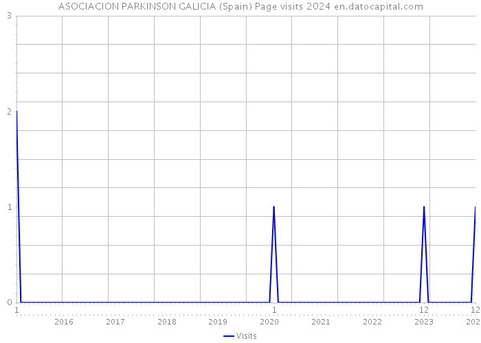 ASOCIACION PARKINSON GALICIA (Spain) Page visits 2024 