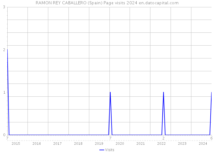 RAMON REY CABALLERO (Spain) Page visits 2024 