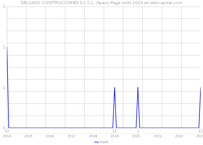 DELGADO CONSTRUCCIONES S.C.C.L. (Spain) Page visits 2024 