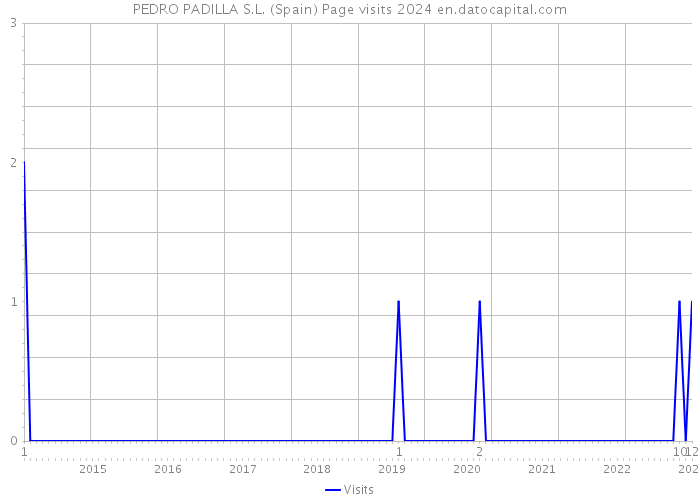 PEDRO PADILLA S.L. (Spain) Page visits 2024 
