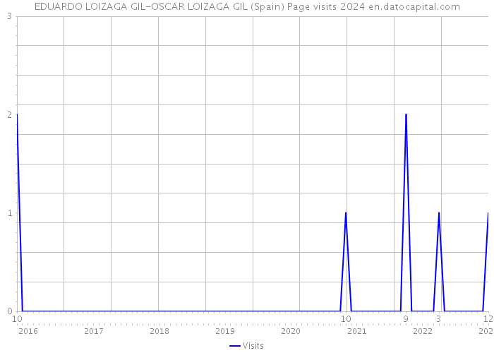 EDUARDO LOIZAGA GIL-OSCAR LOIZAGA GIL (Spain) Page visits 2024 