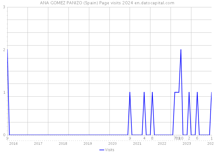 ANA GOMEZ PANIZO (Spain) Page visits 2024 