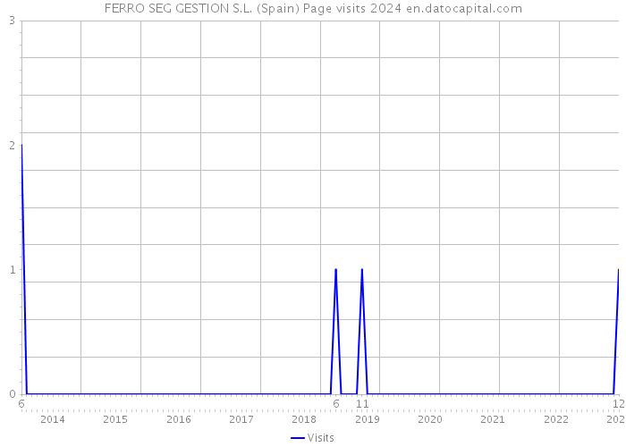 FERRO SEG GESTION S.L. (Spain) Page visits 2024 
