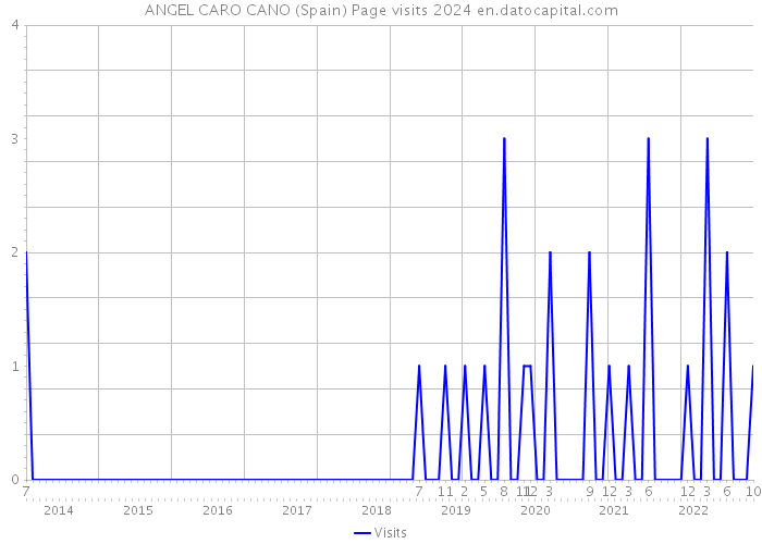 ANGEL CARO CANO (Spain) Page visits 2024 