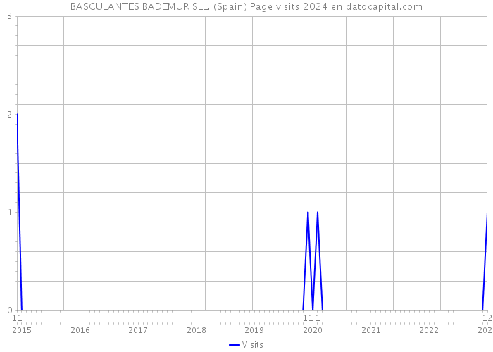BASCULANTES BADEMUR SLL. (Spain) Page visits 2024 