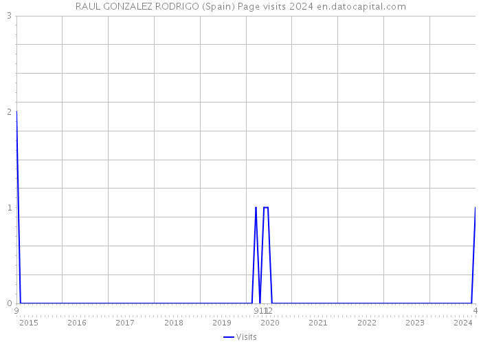 RAUL GONZALEZ RODRIGO (Spain) Page visits 2024 