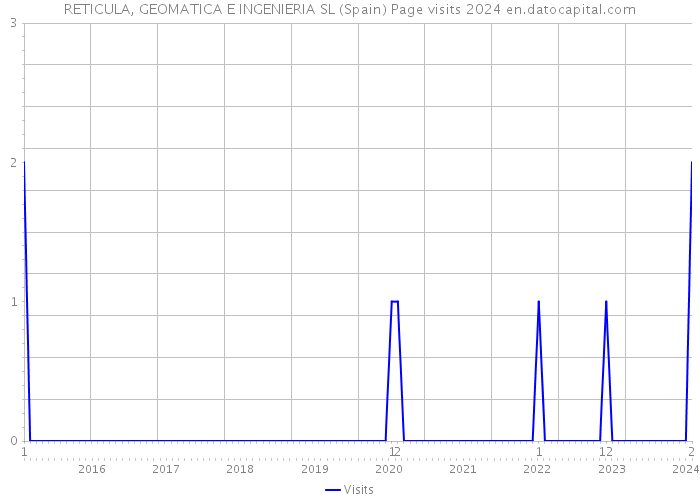 RETICULA, GEOMATICA E INGENIERIA SL (Spain) Page visits 2024 