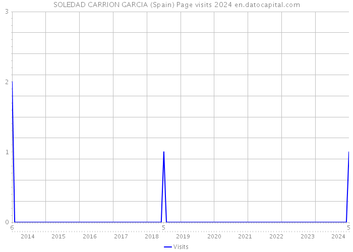 SOLEDAD CARRION GARCIA (Spain) Page visits 2024 