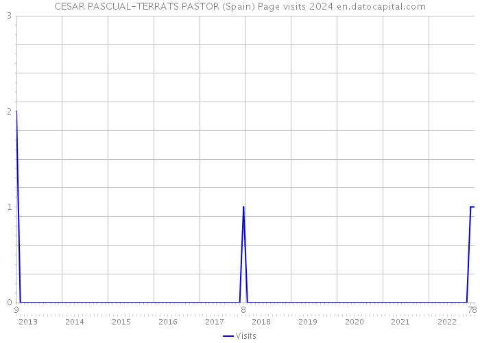 CESAR PASCUAL-TERRATS PASTOR (Spain) Page visits 2024 