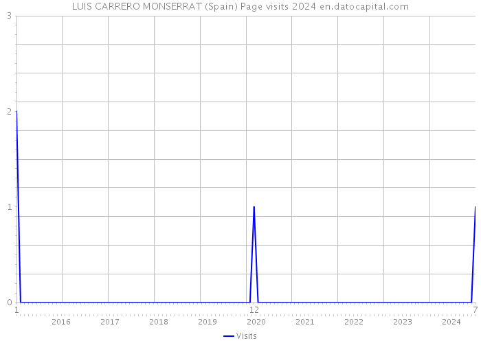 LUIS CARRERO MONSERRAT (Spain) Page visits 2024 