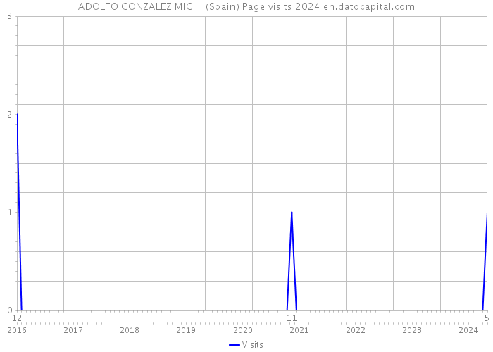 ADOLFO GONZALEZ MICHI (Spain) Page visits 2024 