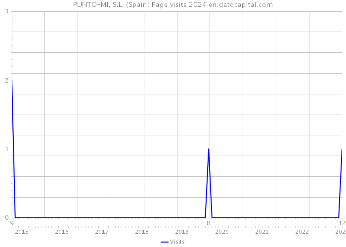 PUNTO-MI, S.L. (Spain) Page visits 2024 