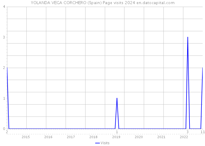 YOLANDA VEGA CORCHERO (Spain) Page visits 2024 