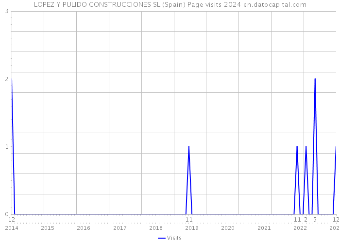 LOPEZ Y PULIDO CONSTRUCCIONES SL (Spain) Page visits 2024 