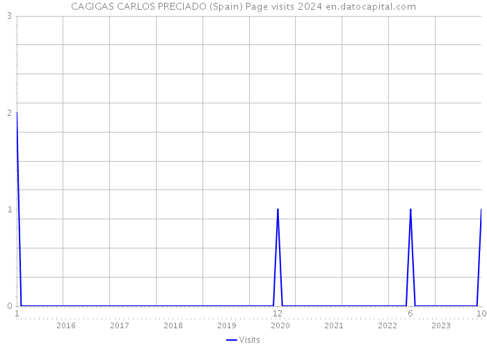 CAGIGAS CARLOS PRECIADO (Spain) Page visits 2024 