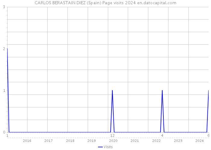 CARLOS BERASTAIN DIEZ (Spain) Page visits 2024 