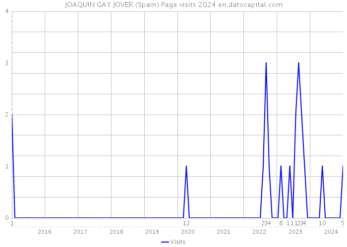 JOAQUIN GAY JOVER (Spain) Page visits 2024 