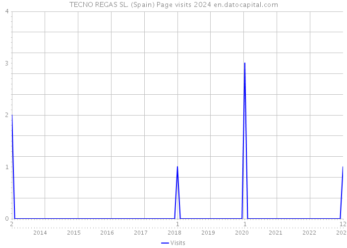 TECNO REGAS SL. (Spain) Page visits 2024 