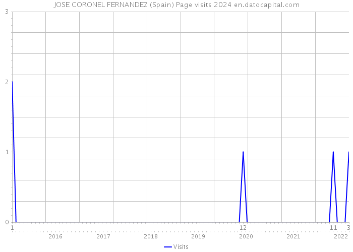 JOSE CORONEL FERNANDEZ (Spain) Page visits 2024 