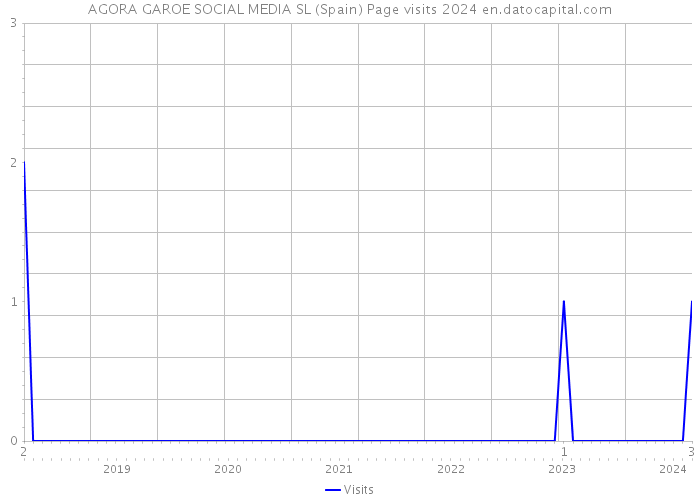 AGORA GAROE SOCIAL MEDIA SL (Spain) Page visits 2024 