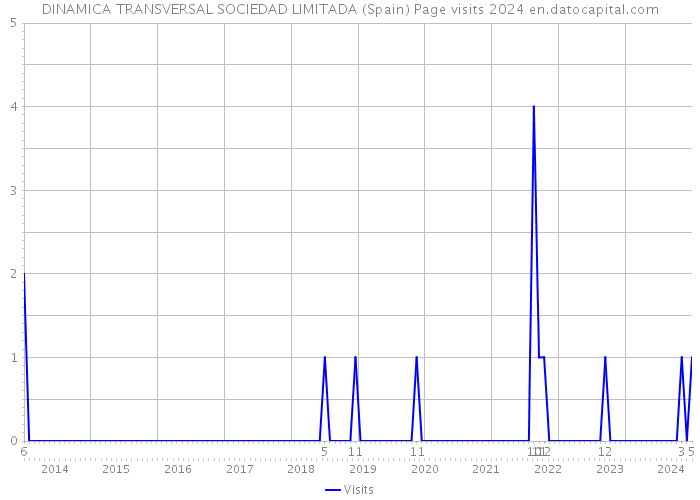 DINAMICA TRANSVERSAL SOCIEDAD LIMITADA (Spain) Page visits 2024 