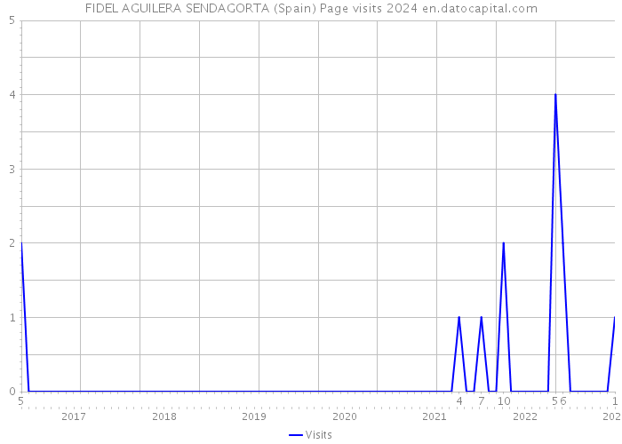 FIDEL AGUILERA SENDAGORTA (Spain) Page visits 2024 