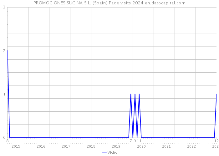 PROMOCIONES SUCINA S.L. (Spain) Page visits 2024 