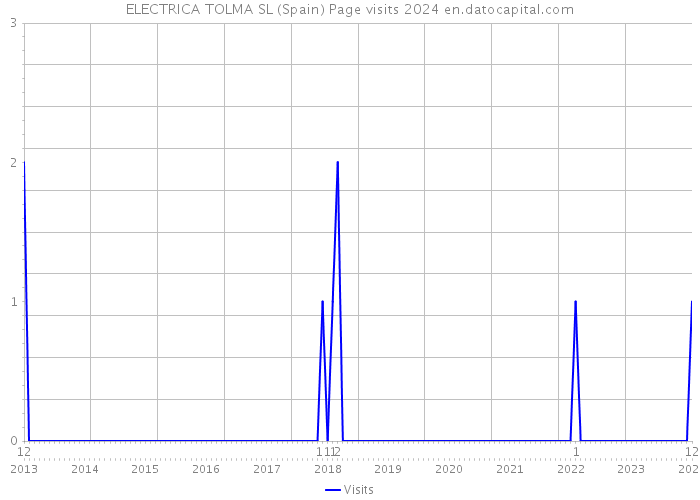 ELECTRICA TOLMA SL (Spain) Page visits 2024 