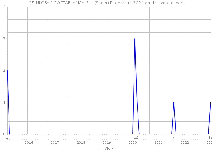 CELULOSAS COSTABLANCA S.L. (Spain) Page visits 2024 