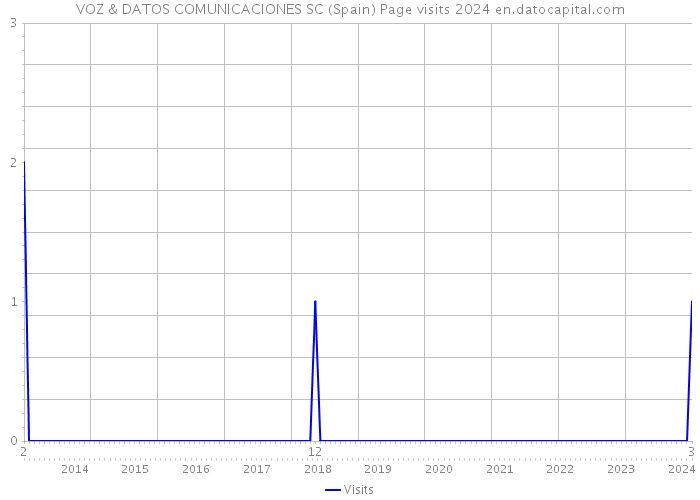 VOZ & DATOS COMUNICACIONES SC (Spain) Page visits 2024 