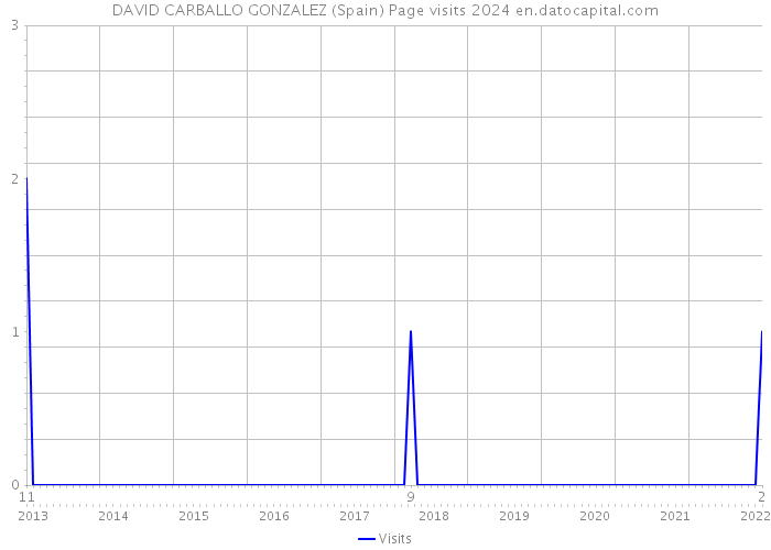 DAVID CARBALLO GONZALEZ (Spain) Page visits 2024 