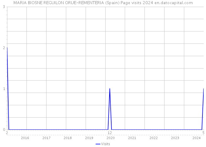 MARIA BIOSNE REGUILON ORUE-REMENTERIA (Spain) Page visits 2024 