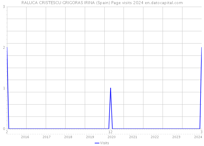 RALUCA CRISTESCU GRIGORAS IRINA (Spain) Page visits 2024 