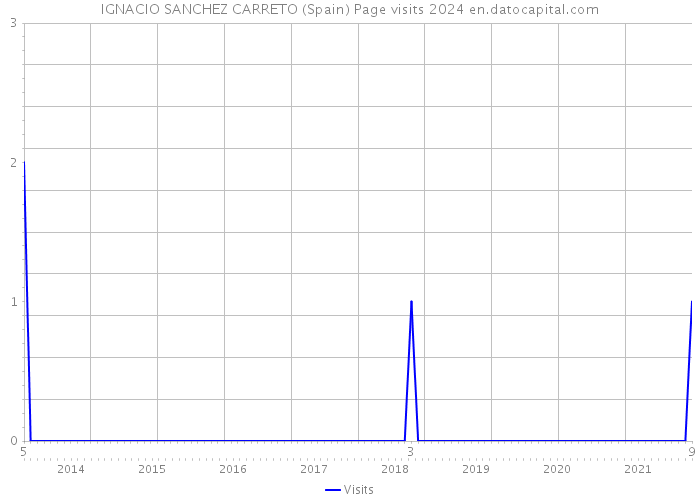 IGNACIO SANCHEZ CARRETO (Spain) Page visits 2024 