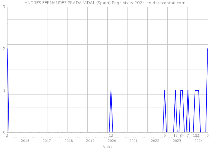 ANDRES FERNANDEZ PRADA VIDAL (Spain) Page visits 2024 