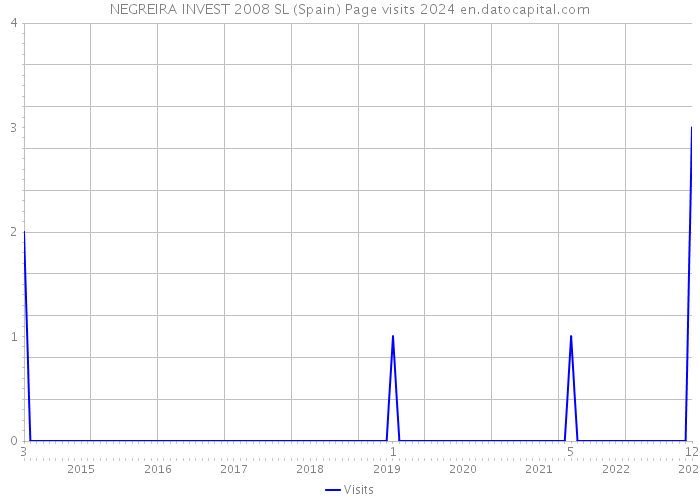 NEGREIRA INVEST 2008 SL (Spain) Page visits 2024 