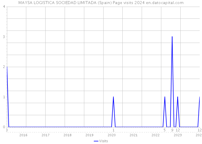 MAYSA LOGISTICA SOCIEDAD LIMITADA (Spain) Page visits 2024 
