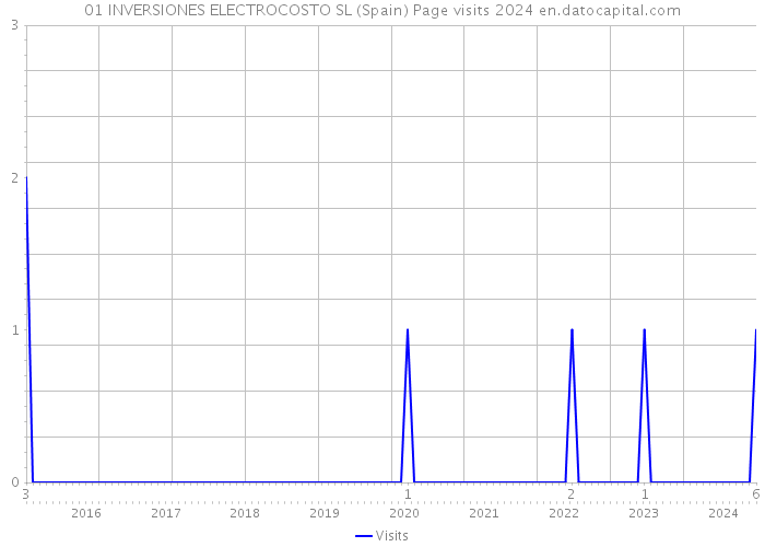01 INVERSIONES ELECTROCOSTO SL (Spain) Page visits 2024 