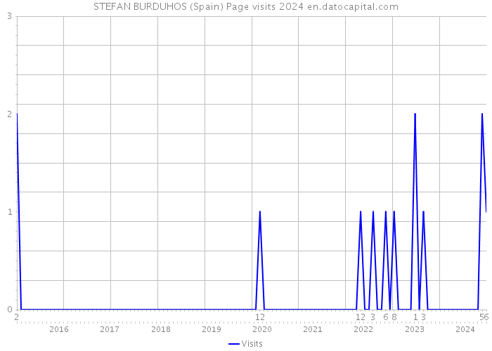 STEFAN BURDUHOS (Spain) Page visits 2024 