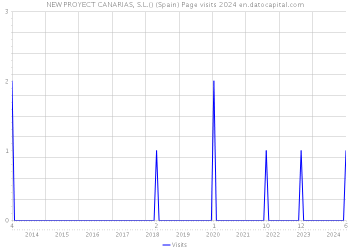 NEW PROYECT CANARIAS, S.L.() (Spain) Page visits 2024 